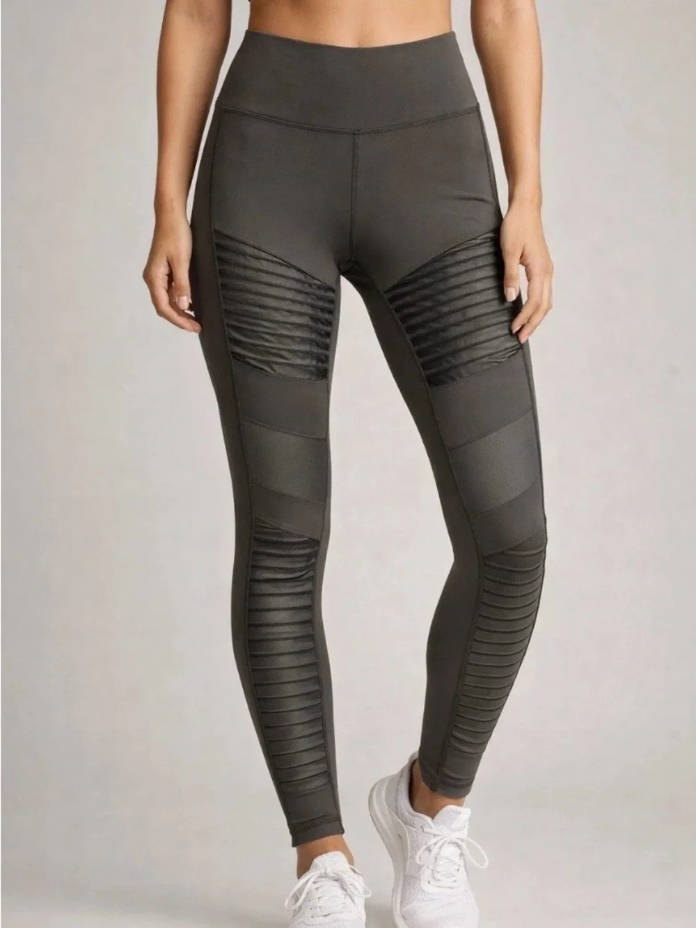 🩶🩶 ALO Yoga High-Waisted Dark Slate Gray Moto Leggings 🩶🩶